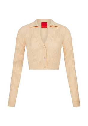 Cashmere In Love Wool-Cashmere Cropped Callen Cardigan