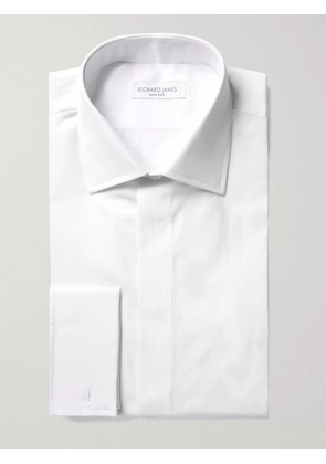 Richard James - White Slim-Fit Double-Cuff Cotton-Poplin Shirt - Men - White - UK/US 15