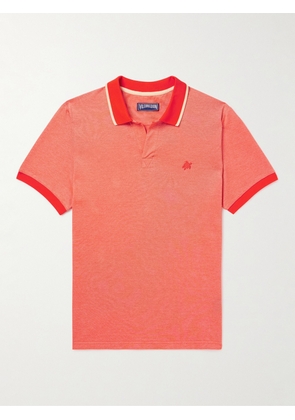 Vilebrequin - Logo-Embroidered Cotton-Jersey Polo Shirt - Men - Orange - S