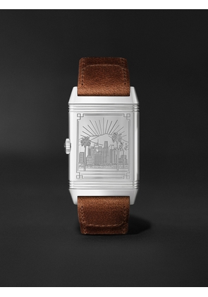Jaeger-LeCoultre - Reverso Classic Large Small Seconds Los Angeles Hand-Wound 45.6mm Stainless Steel and Leather Watch, Ref. No. Q3858522 - Men - White
