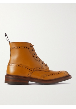 Tricker's - Stow Leather Brogue Boots - Men - Brown - UK 6
