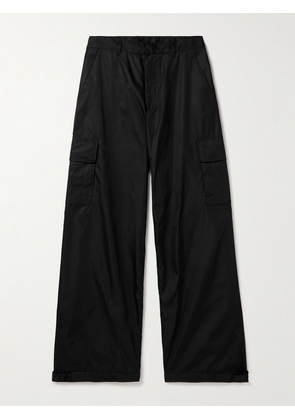 Off-White - Straight-Leg Embroidered Shell Cargo Pants - Men - Black - IT 46