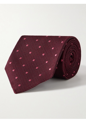 TOM FORD - 8cm Polka-Dot Silk-Jacquard Tie - Men - Red