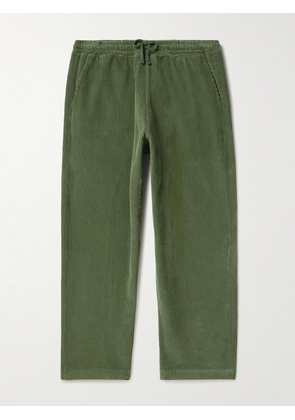 Universal Works - Straight-Leg Wool-Corduroy Drawstring Trousers - Men - Green - UK/US 30