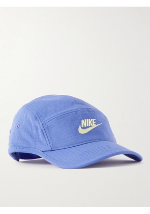 Nike - Fly Logo-Embroidered Cotton-Blend Ripstop Baseball Cap - Men - Blue - S/M