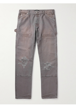 Cherry Los Angeles - Straight-Leg Distressed Jeans - Men - Gray - UK/US 26