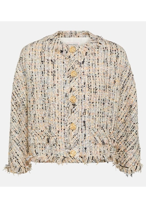 Alexander McQueen Cotton-blend tweed jacket