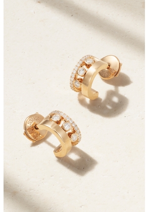 Messika - Move Romane Mini 18-karat Rose Gold Diamond Hoop Earrings - One size