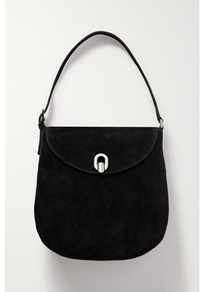 Savette - Tondo Large Suede Shoulder Bag - Black - One size