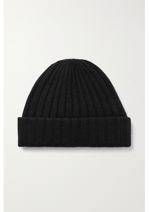 TOTEME - Ribbed Cashmere Beanie - Black - One size