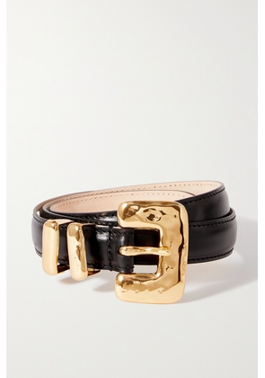 Déhanche - Tetra Glossed-leather Belt - Black - x small,small,medium,large,x large