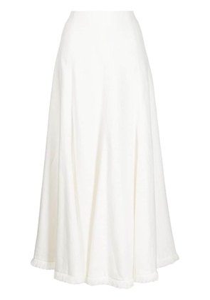 Alexis Elie high-waisted flared skirt - White