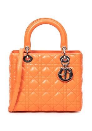 Christian Dior 2014 pre-owned medium Cannage Lady Dior two-way bag - Orange