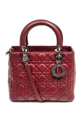 Christian Dior 2009 pre-owned medium Cannage Lady Dior two-way bag - Red