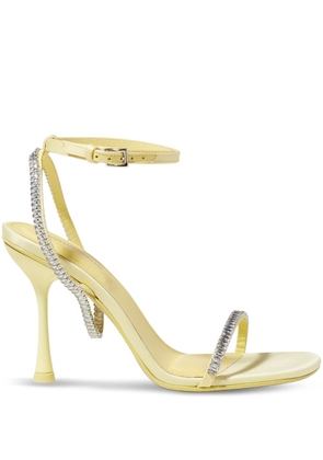 Simkhai Luxon crystal-embellished sandals - Yellow