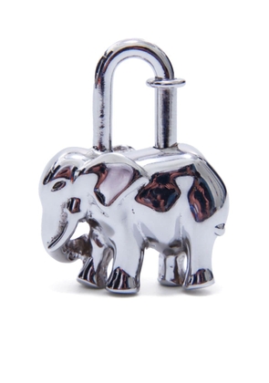 Hermès pre-owned Elephant Cadena padlock charm - Silver