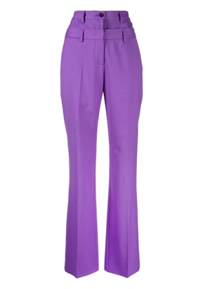 MSGM double-waist virgin wool trousers - Purple