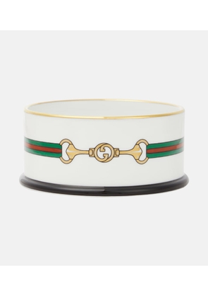 Gucci Horsebit porcelain dog bowl