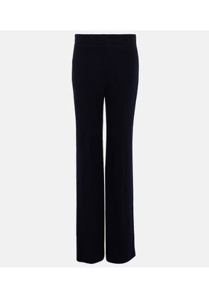 Chloé High-rise cashmere and wool wide-leg pants