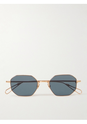 AHLEM - Trocadero Hexagonal-Frame Gold-Tone Sunglasses - Men - Gold