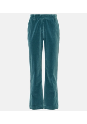 La DoubleJ 24/7 cotton velvet flared pants