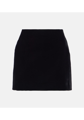 Wardrobe.NYC Velvet miniskirt