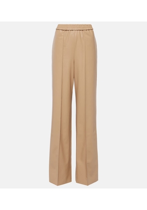 Wolford High-rise faux leather wide-leg pants