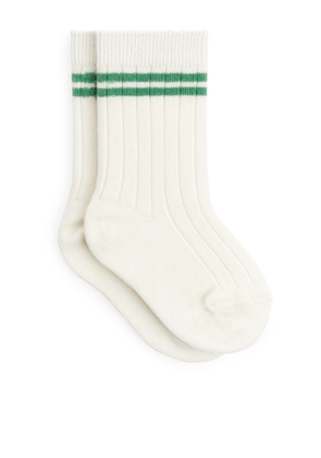 Ribbed Baby Socks - Green