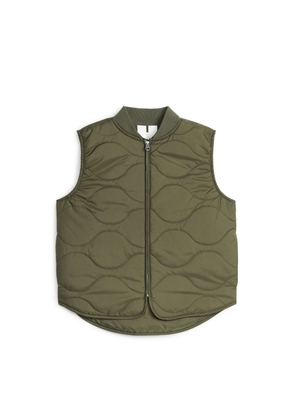 Quilted Vest - Green