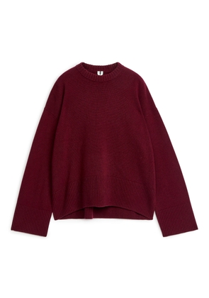 Relaxed Cashmere Jumper - Purple