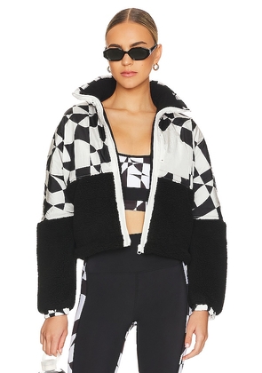 BEACH RIOT Lily Jacket in Black,White. Size XS.