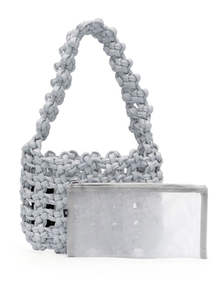 Kara reflective Knot Armpit bag - Grey