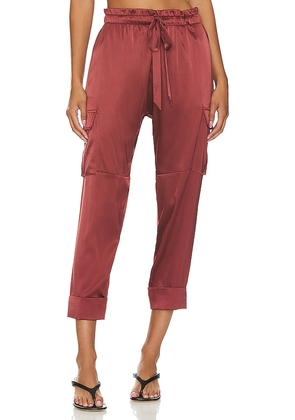 CAMI NYC Carmen Cargo Pant in Rust. Size M, XL.