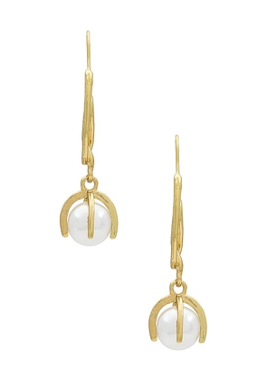 Amber Sceats x REVOLVE Lily Earring in Metallic Gold.