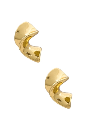 Amber Sceats x REVOLVE Ana Mini Hoops in Metallic Gold.