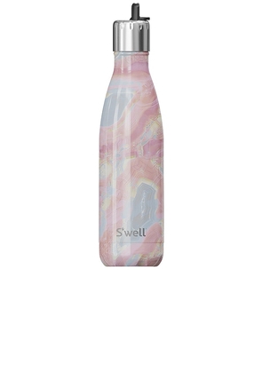 S'well 17oz Water Bottle With Flip Straw Cap in Pink.