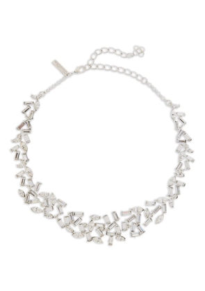 Oscar de la Renta Funfetti crystal-embellished necklace - SILVER