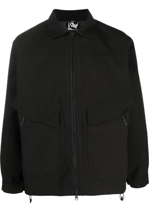 GR10K zip-pocket detail bomber jacket - Grey