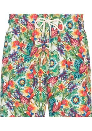 Arrels Barcelona tropical-print swim shorts - Green