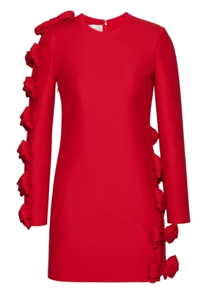 Valentino Garavani Crepe Couture bow-appliqué minidress - Red