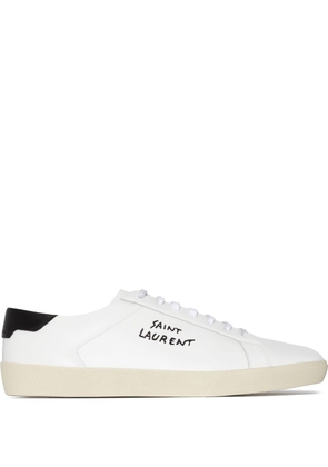 Saint Laurent Star logo-print lace-up sneakers - White