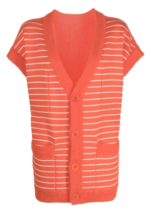 Essentiel Antwerp striped reversible cardigan - Orange