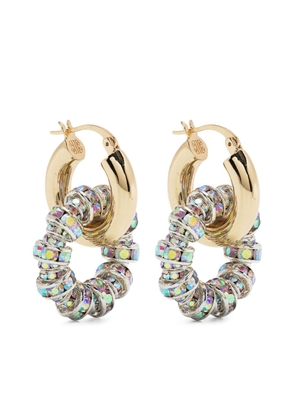 Pearl Octopuss. Y Les Créoles Blancs hoop earrings - Gold