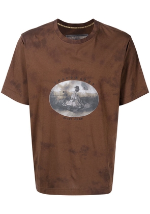Ziggy Chen Basic Graphic-print T-shirt - Brown