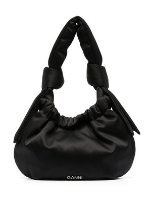 GANNI drawstring-fastening shoulder bag - Black