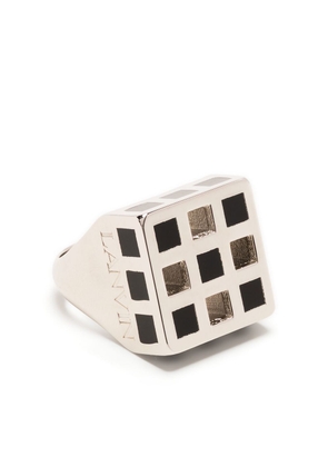 Lanvin polished square ring - Silver