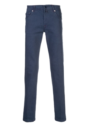 Kiton mid-rise skinny jeans - Blue