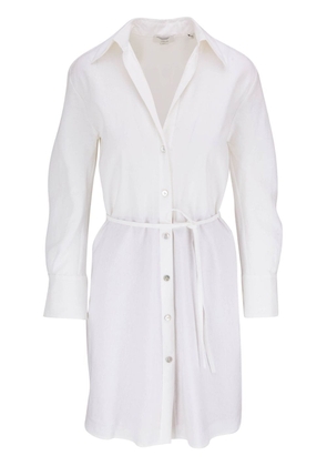 Vince button-down belted dress - White