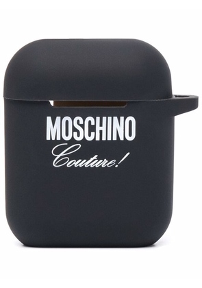 Moschino logo-print AirPods case - Black