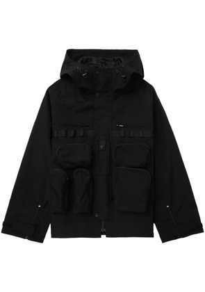 Junya Watanabe multiple-pocket zip-up jacket - Black